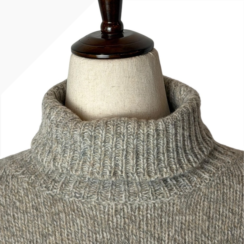 Gentle Herd Sweater Women Medium Grey Marl Turtleneck Cashmere‎ Blend Luxury - Picture 4 of 8